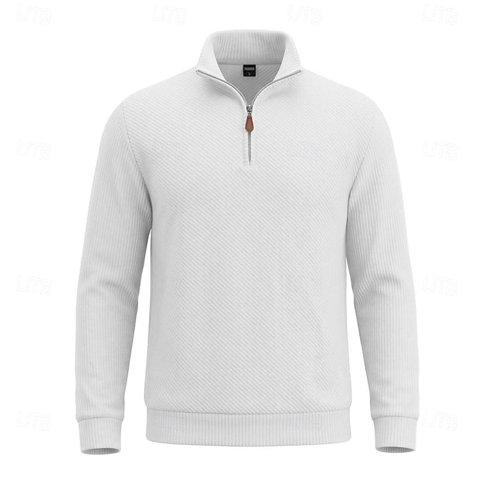Quentin | Tekstureret Quarter-Zip Pullover