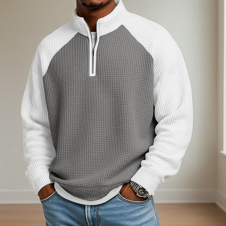 Lincoln | Tekstureret Quarter-Zip Pullover