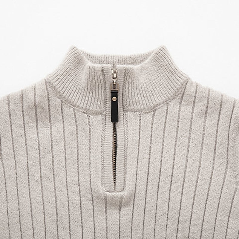 Gavin | Ribbet Quarter-Zip Sweater