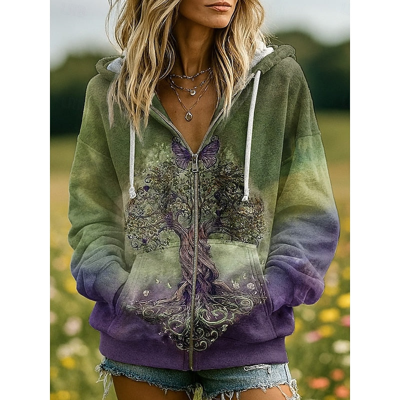 Willow | Naturinspireret Zip-Up Hoodie