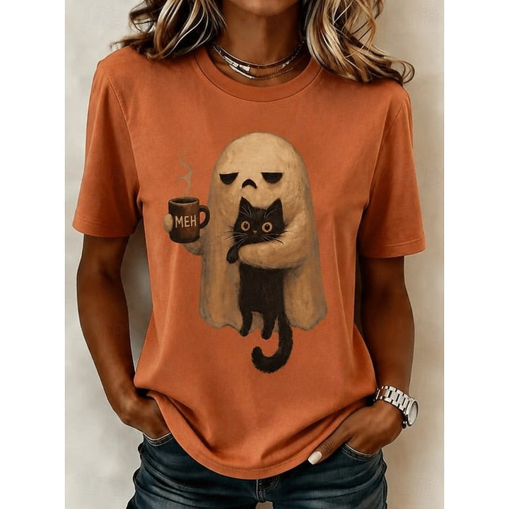 Phoebe | Spøgelseskat Halloween T-shirt