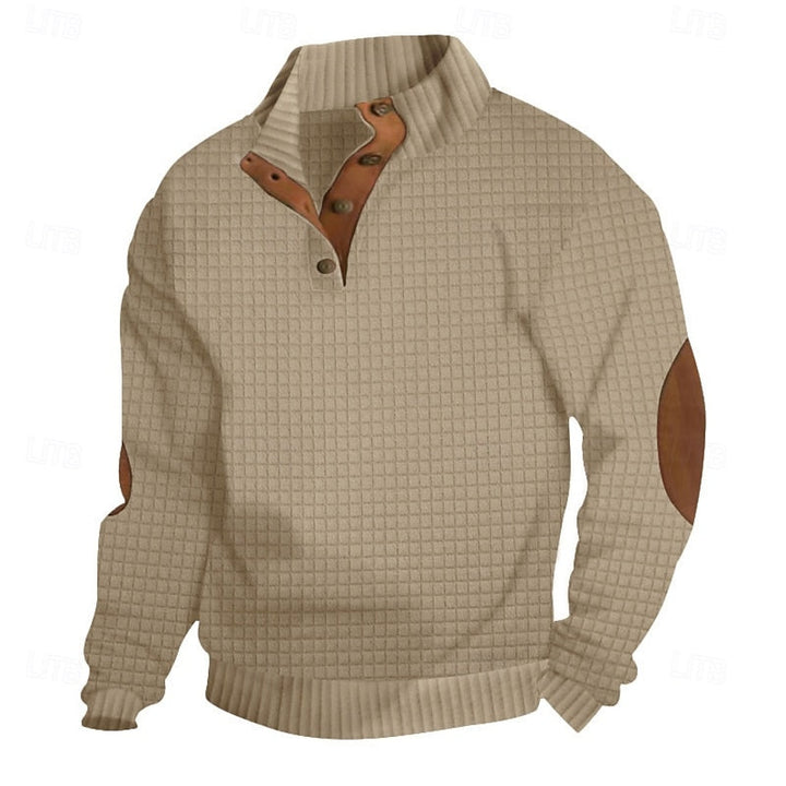 Garrett | Tekstureret Stående Krave Pullover