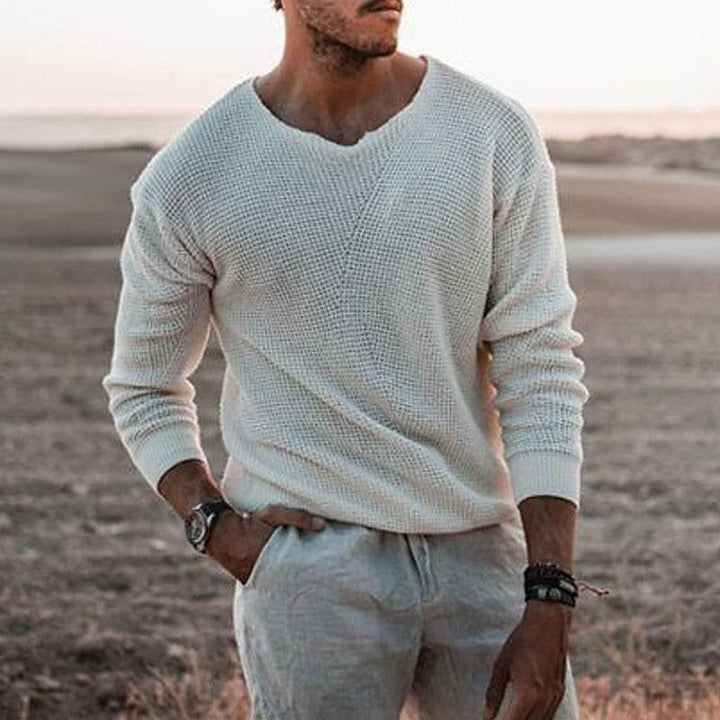 Sullivan | Tekstureret V-Hals Sweater