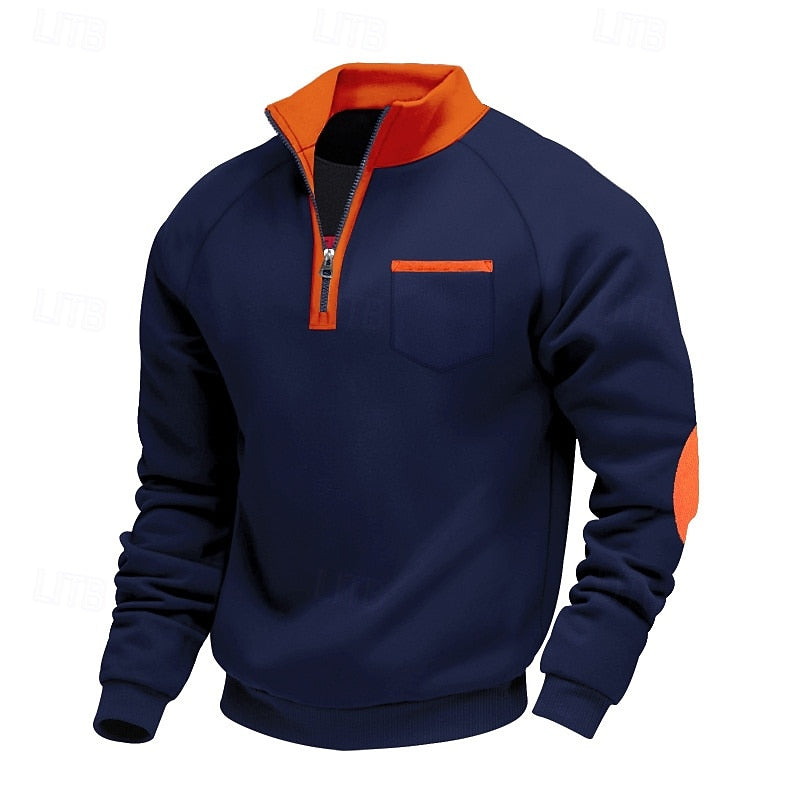 Keith | Quarter-Zip Farveblok Pullover