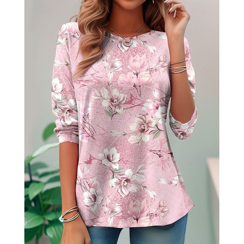 Miriam | Blomstret Langærmet Top