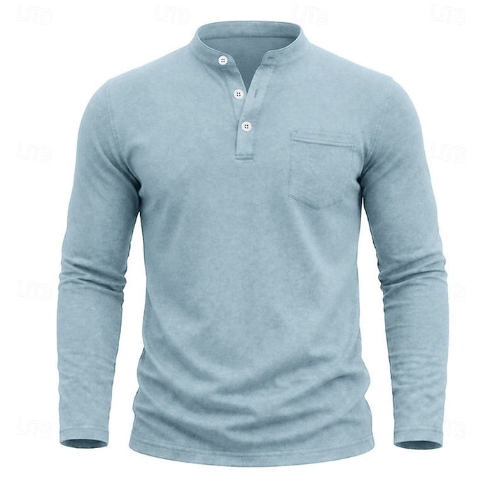 Weston | Klassisk Henley Langærmet Skjorte