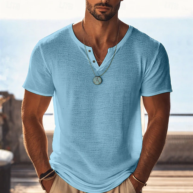 Oliver | Afslappet Henley T-Shirt