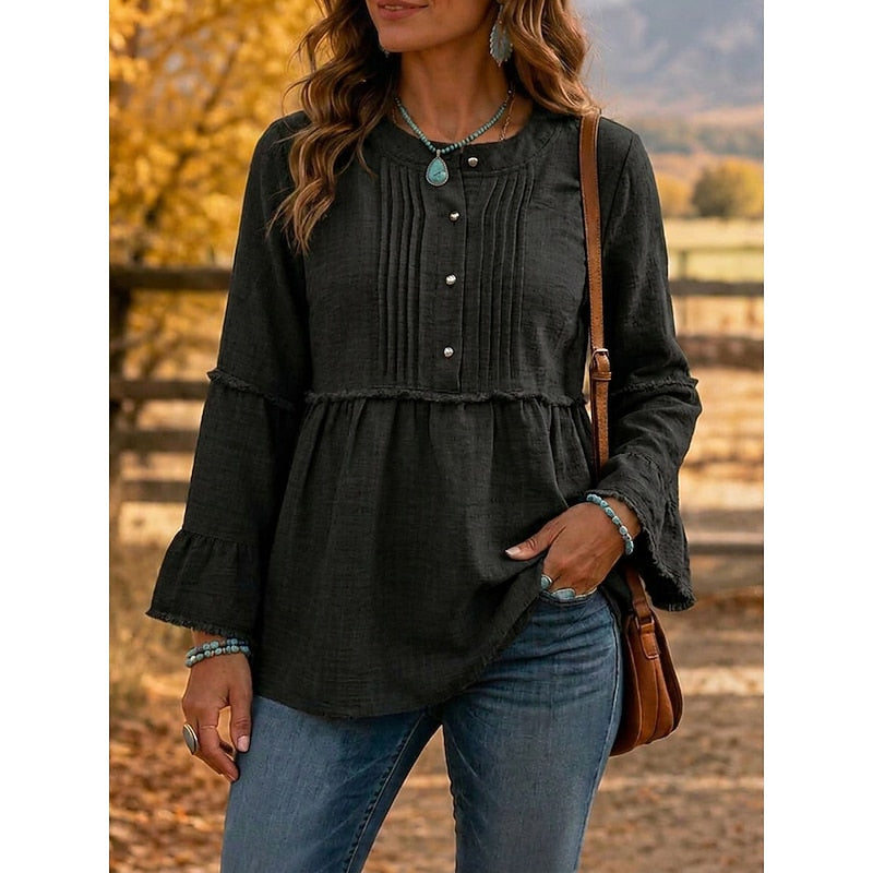 Rosalyn | Pyntet Peplum Bluse