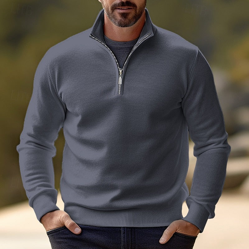 Quentin | Raffineret Halv-Zip Pullover