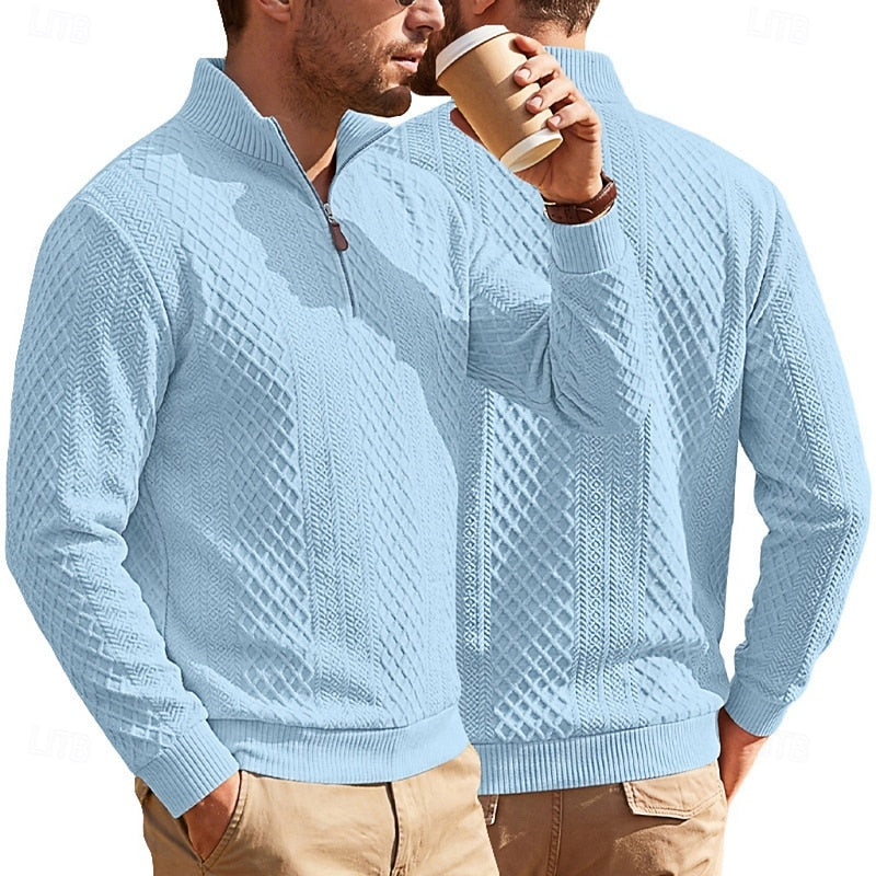 Nash | Tekstureret Quarter-Zip Pullover