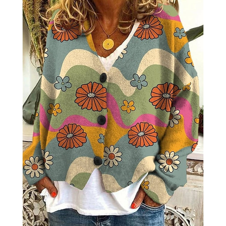 Hazel | Floral Åben-Front Cardigan