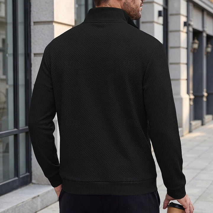 Quentin | Tekstureret Quarter-Zip Pullover