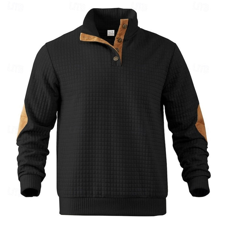 Garrett | Tekstureret Stående Krave Pullover