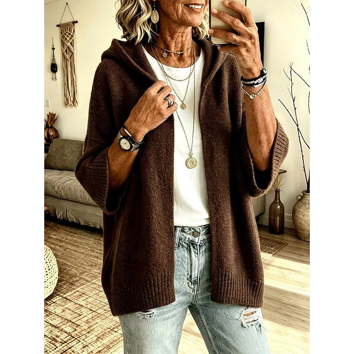 Harriet | Cozy Hooded Open-Front Cardigan