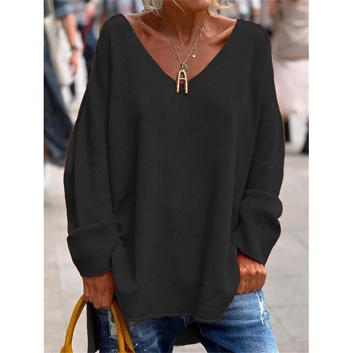 Willow | Afslappet V-Hals Pullover