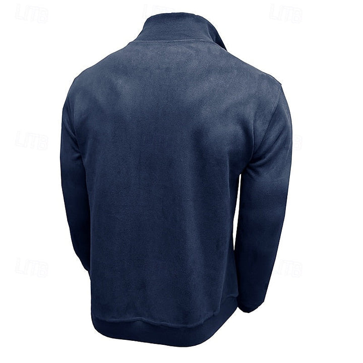 Caleb | Quarter-Zip Stand-Collar Sweatshirt