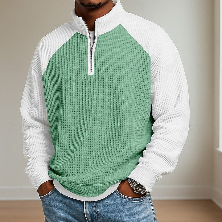 Lincoln | Tekstureret Quarter-Zip Pullover