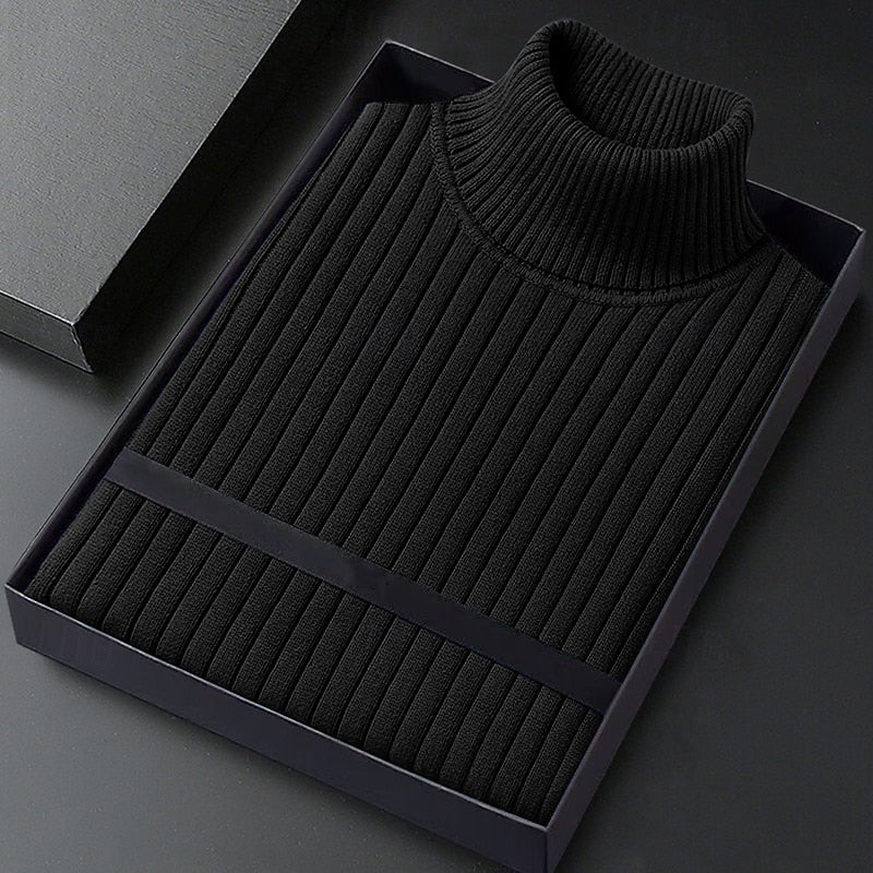 Wallace | Ribbet Højhalset Sweater