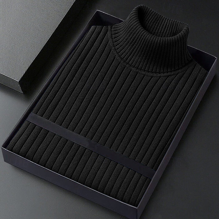 Wallace | Ribbet Højhalset Sweater