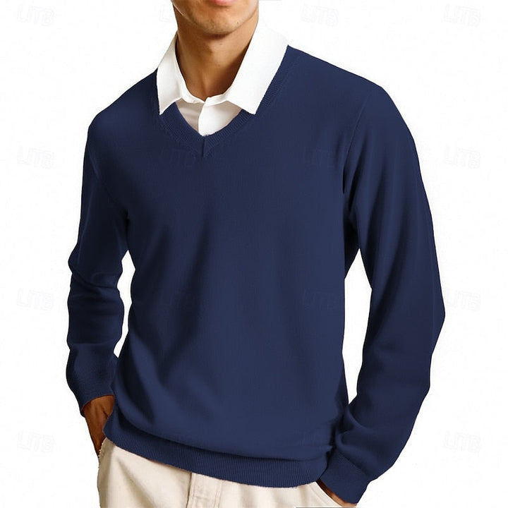 Clayton | Klassisk V-Hals Sweater
