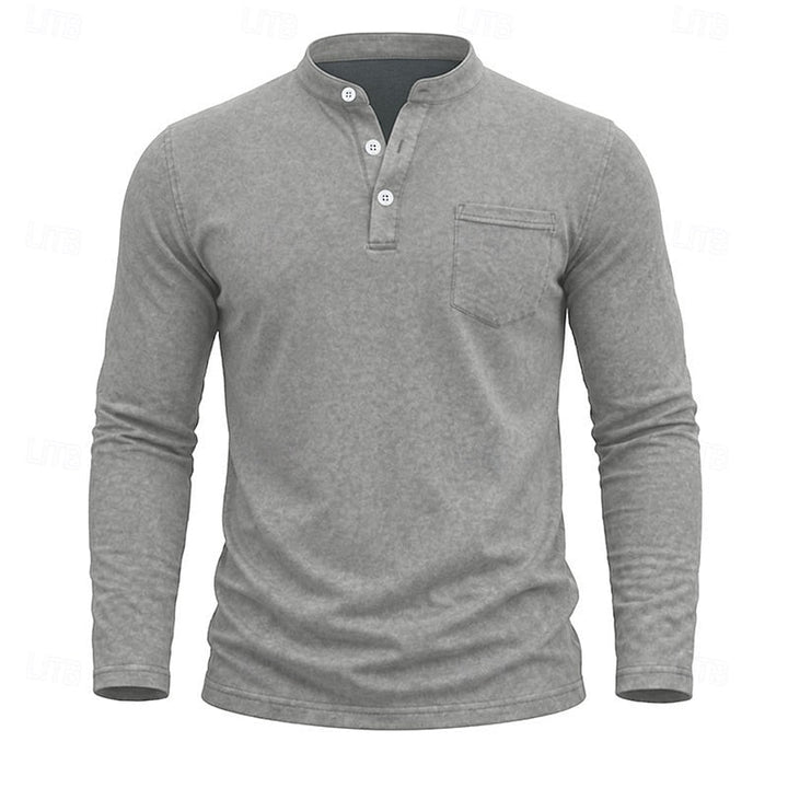 Weston | Klassisk Henley Langærmet Skjorte