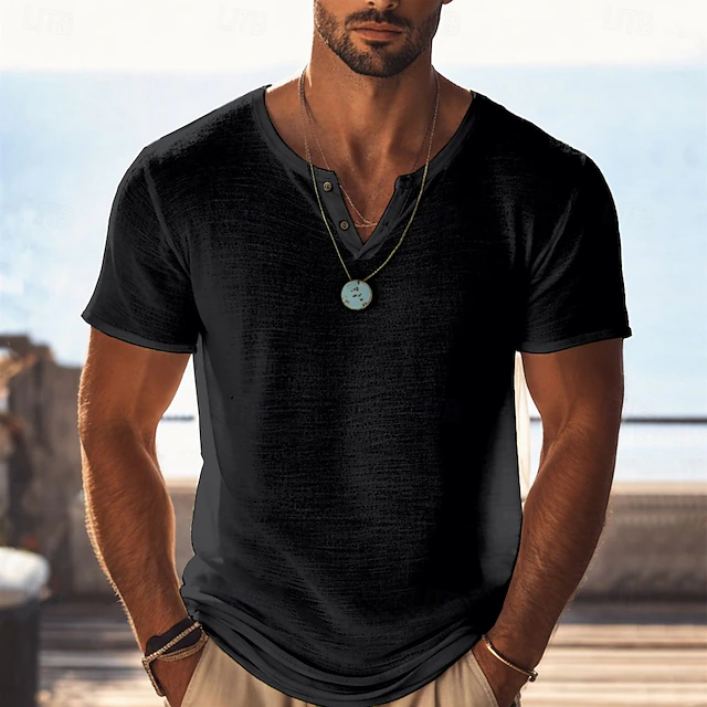 Oliver | Afslappet Henley T-Shirt
