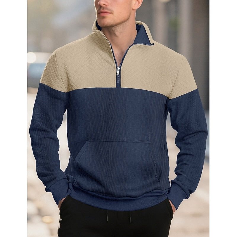Braxton | Tekstureret Quarter-Zip Sweatshirt