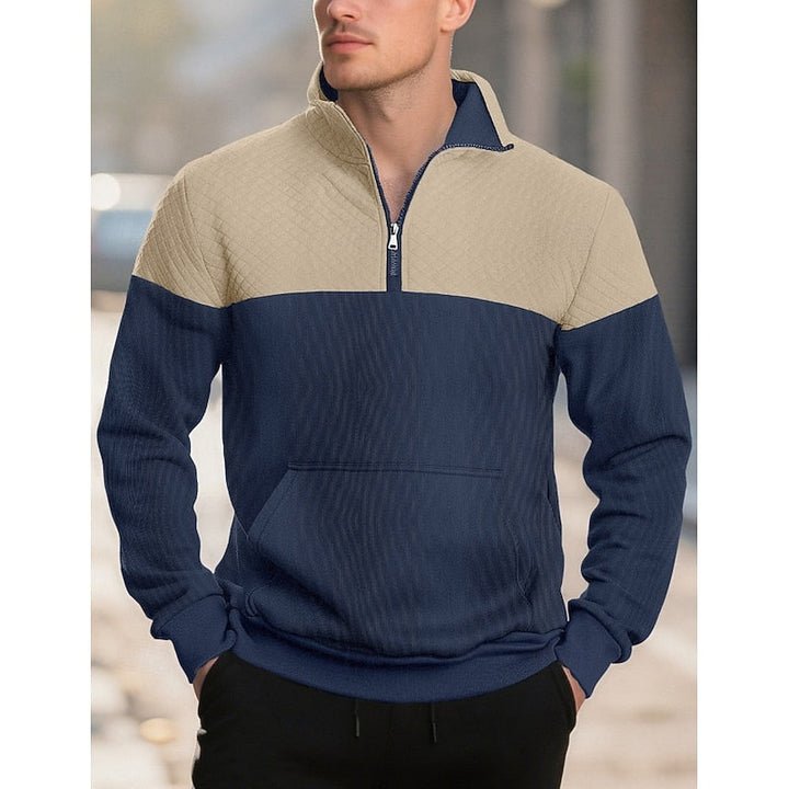 Braxton | Tekstureret Quarter-Zip Sweatshirt