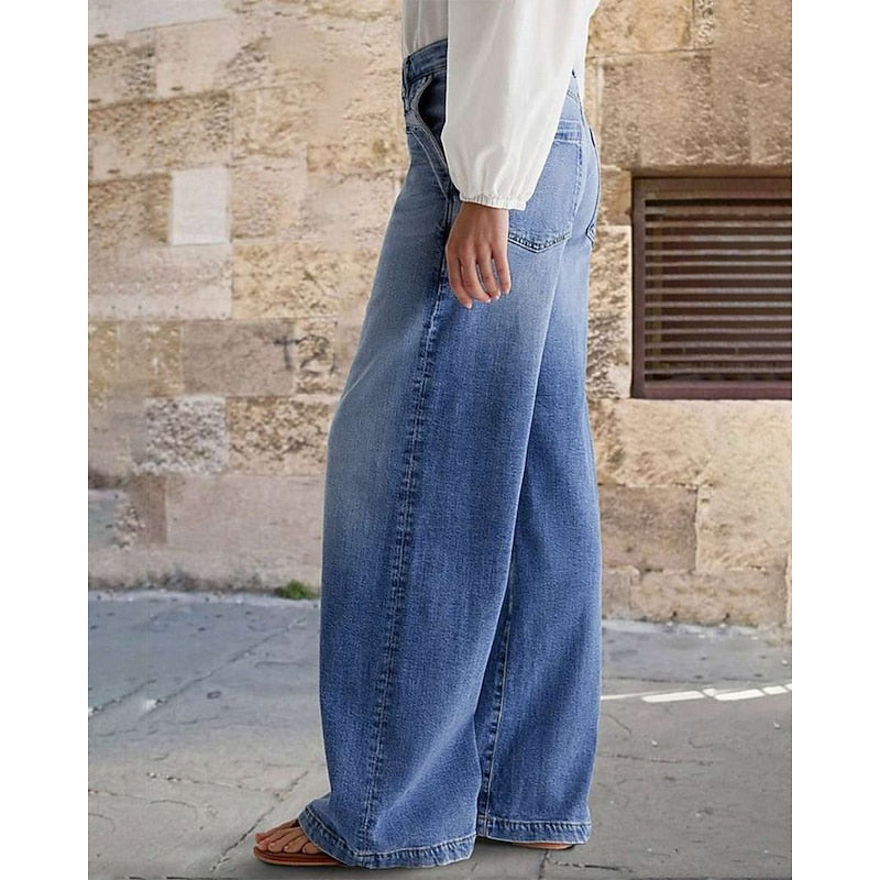 Rosmarin | Afslappede Bredbenede Jeans