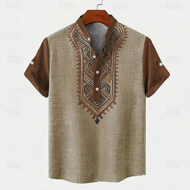 Sebastian | Broderet Vintage Skjorte