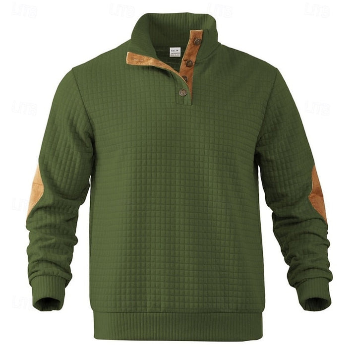 Garrett | Tekstureret Stående Krave Pullover