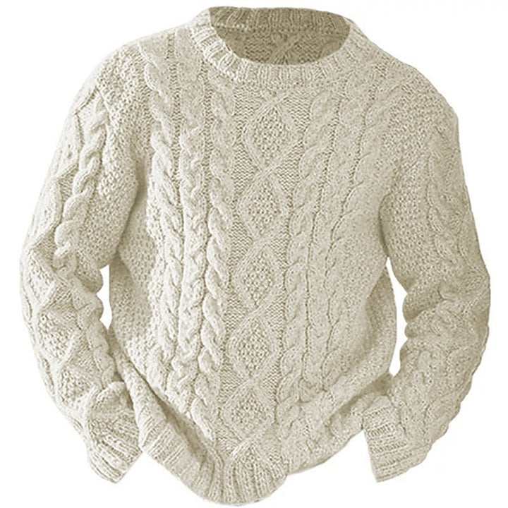 Ellis | Kabelstrikket Crew Neck Sweater