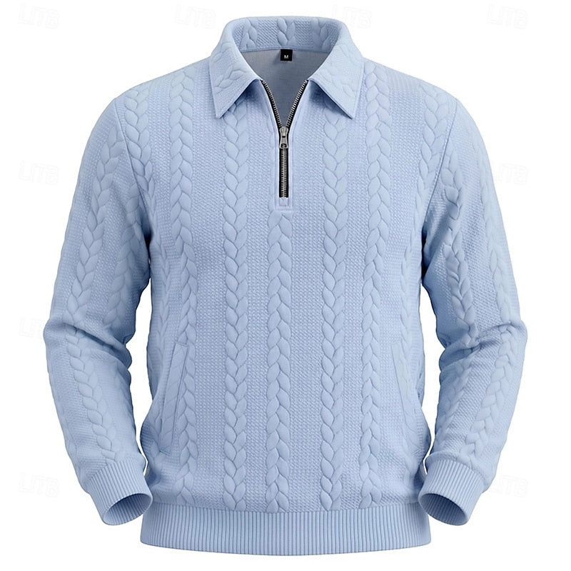 Chase | Tekstureret Quarter-Zip Sweater