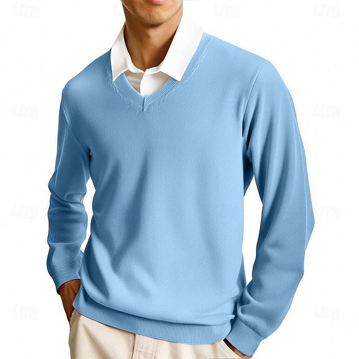 Clayton | Klassisk V-Hals Sweater