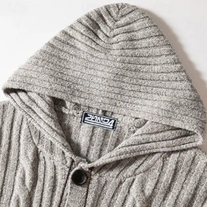 Graham | Kabelstrikket hættetrøje cardigan