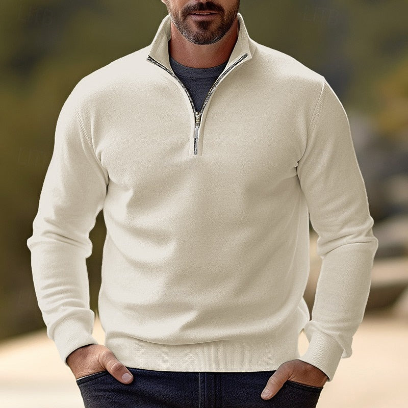 Quentin | Raffineret Halv-Zip Pullover