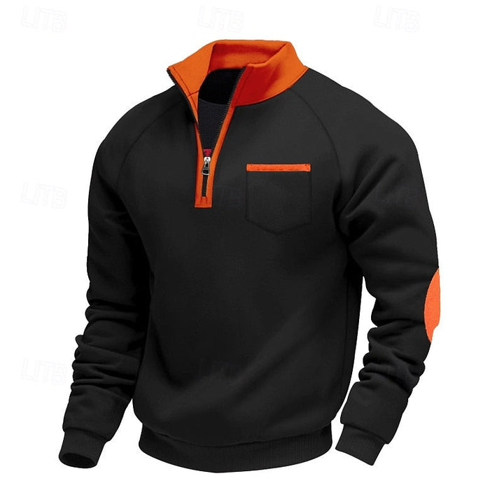 Keith | Quarter-Zip Farveblok Pullover
