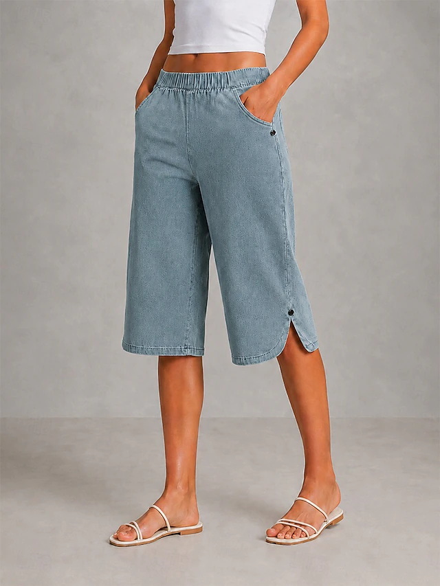 Ingrid | Afslappede Wide-Leg Capris