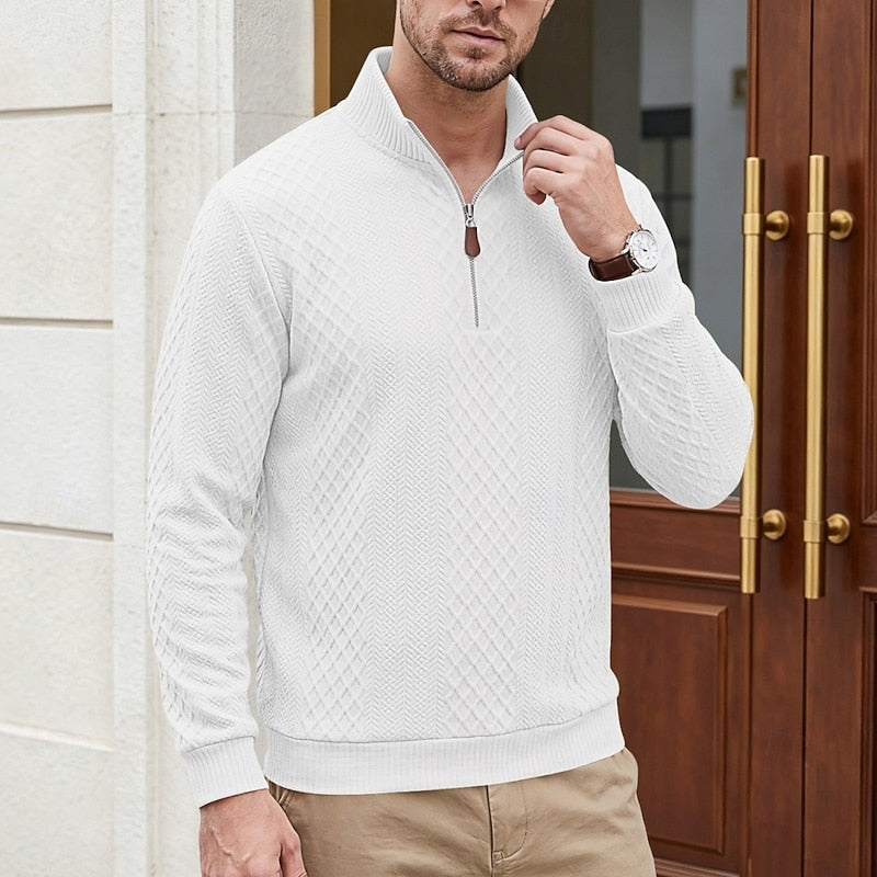 Nash | Tekstureret Quarter-Zip Pullover