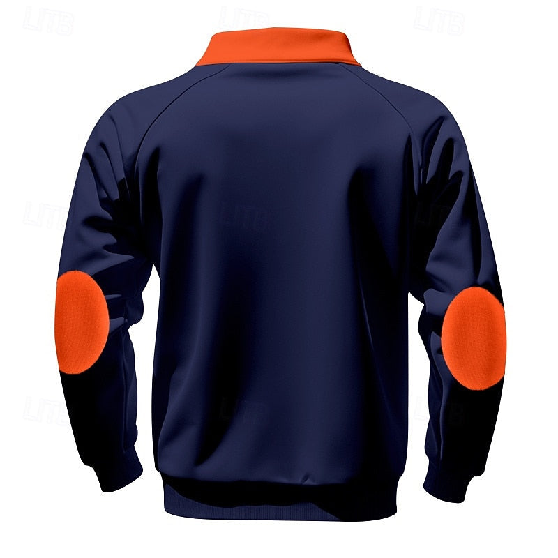 Keith | Quarter-Zip Farveblok Pullover