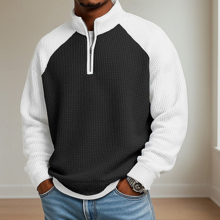 Lincoln | Tekstureret Quarter-Zip Pullover