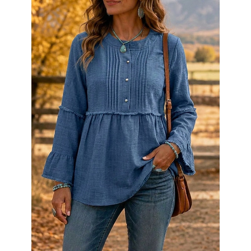 Rosalyn | Pyntet Peplum Bluse