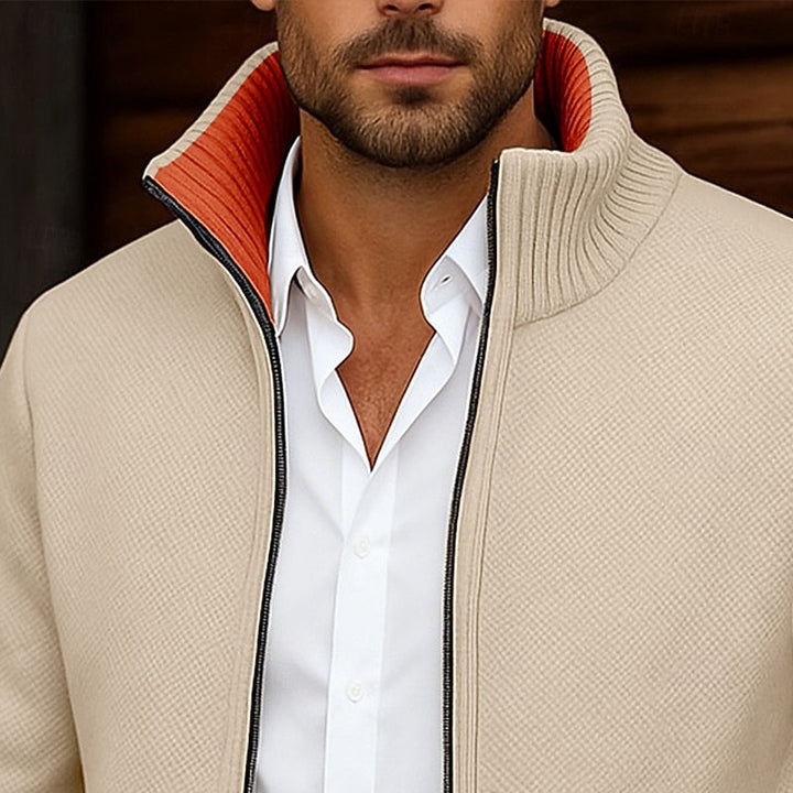 Gregory | Stand-Krave Zip Cardigan