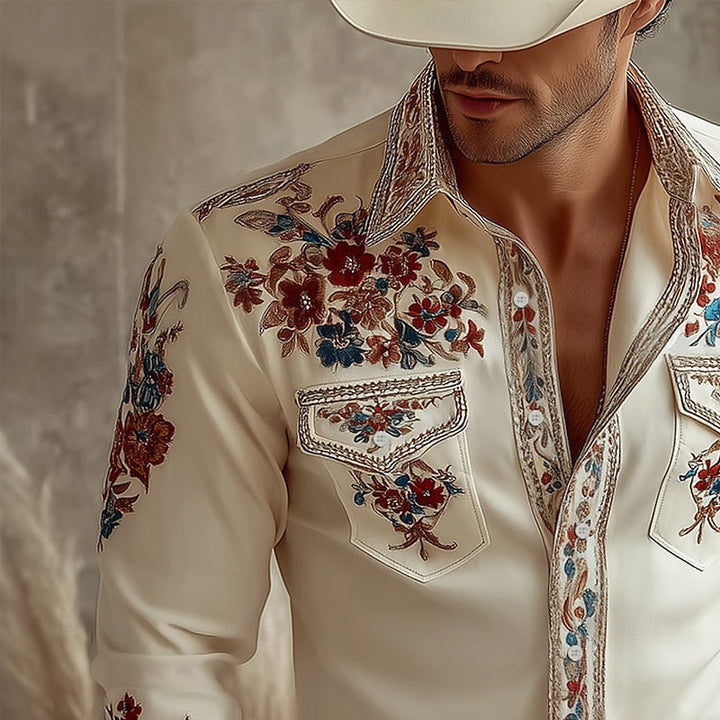 Austin | Broderet Western Skjorte