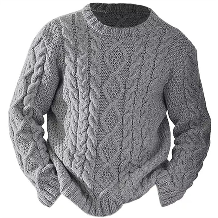 Ellis | Kabelstrikket Crew Neck Sweater