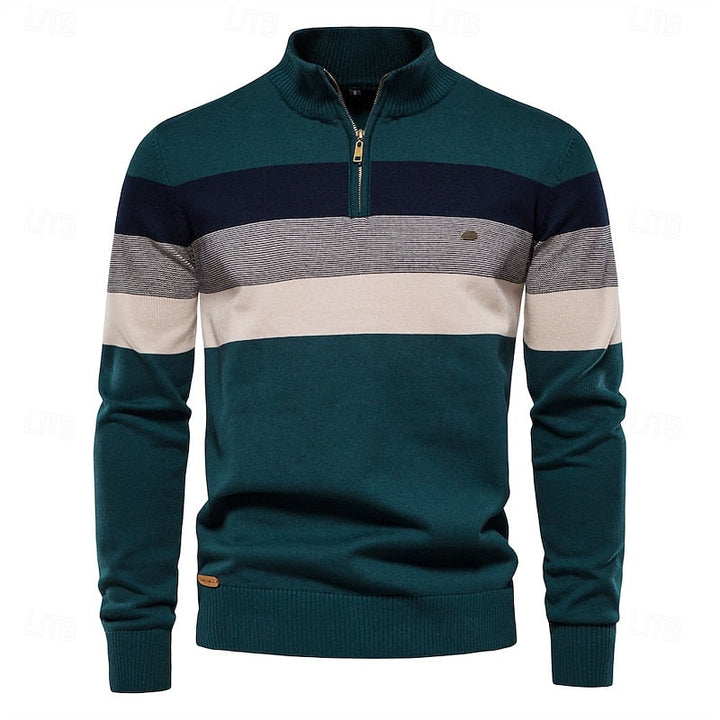 Gerald | Quarter-Zip Striktrøje