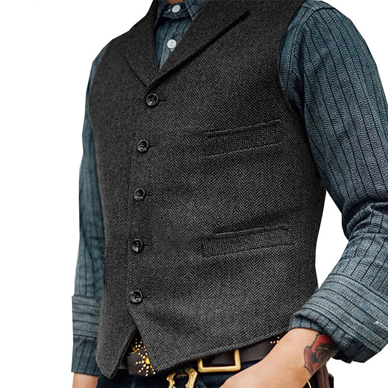 Gerard | Herringbone Skræddersyet Vest