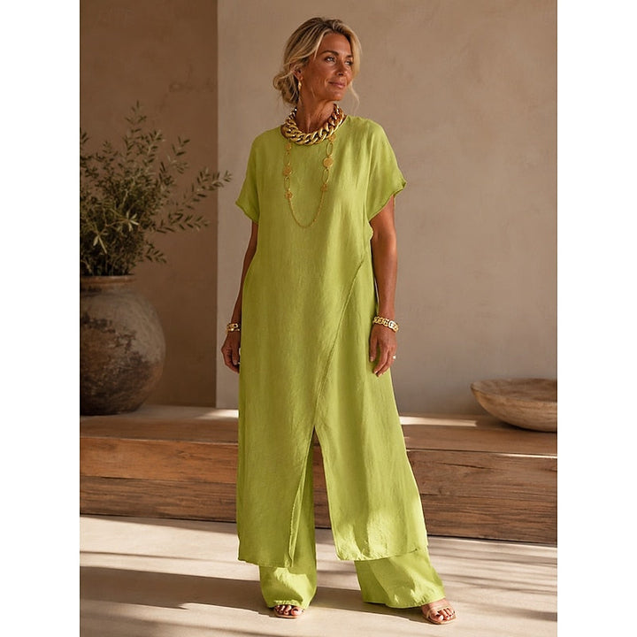 Regina | Afslappet Wrap-Front To-Piece Sæt