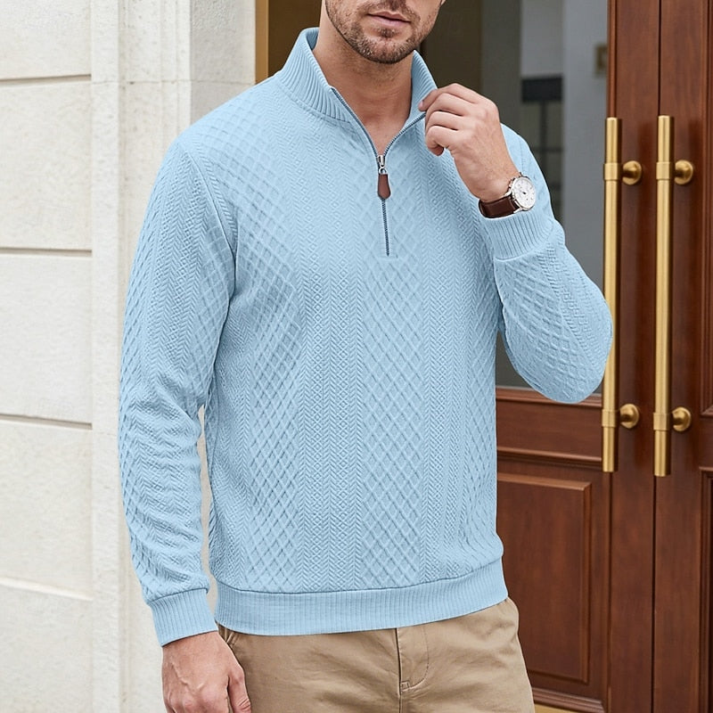 Nash | Tekstureret Quarter-Zip Pullover
