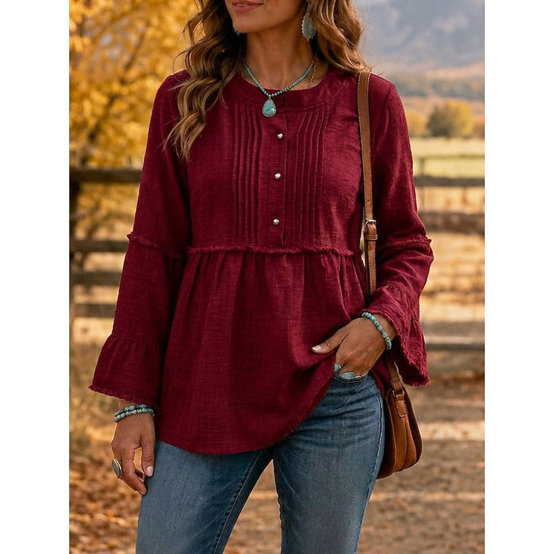 Rosalyn | Pyntet Peplum Bluse